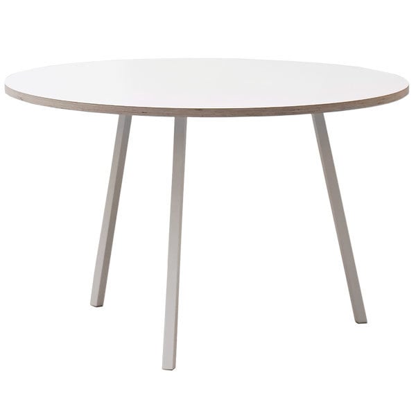 Loop Stand round table 120 cm by HAY #white #