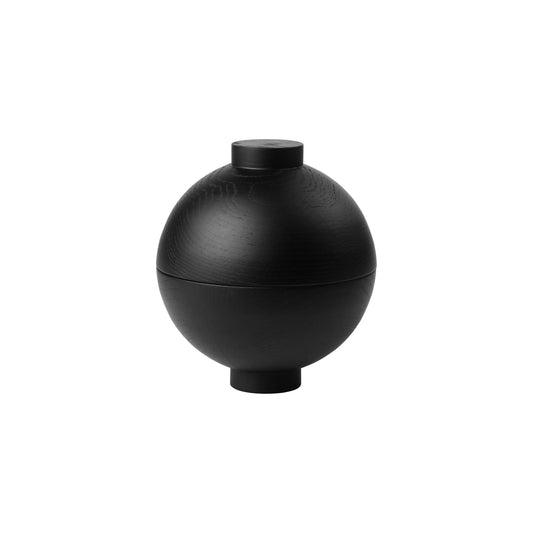 Wooden Sphere Bowl Black Oak XL by Kristina Dam Studio #Black Oak XL