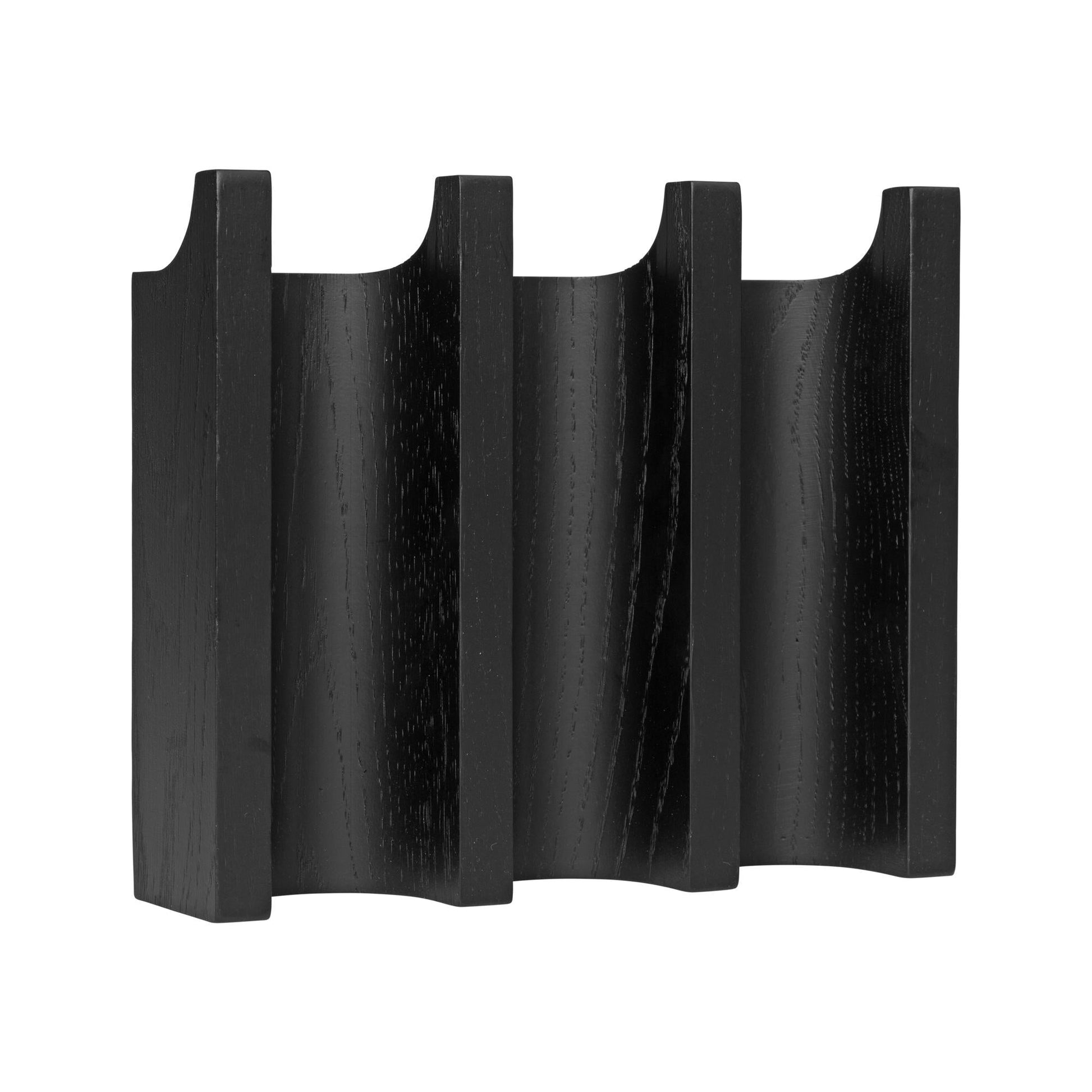 Column Coat Rack by Kristina Dam Studio #Black Lacquered Oak