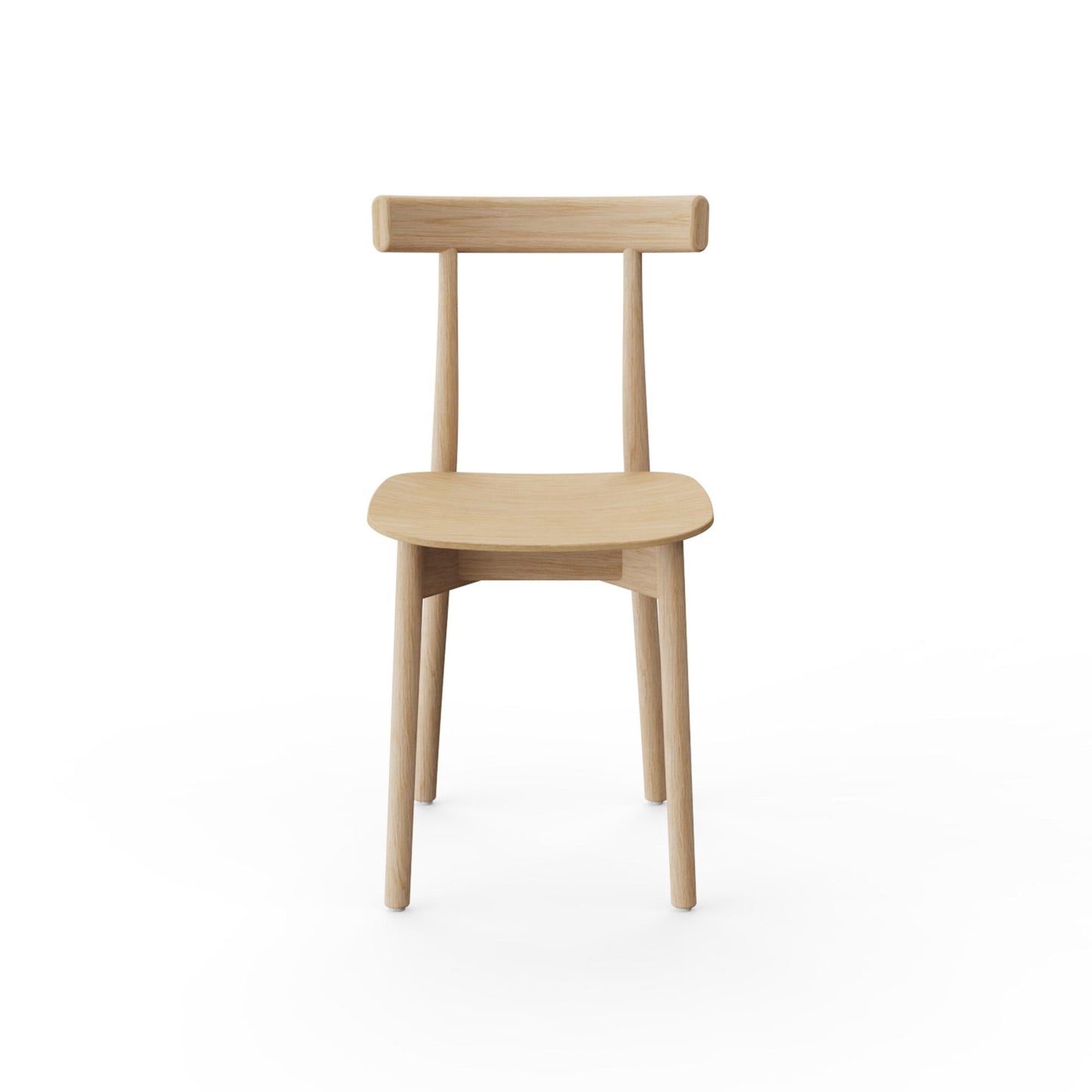 Skinny Wooden Dining Chair by NINE #Natural Oak
