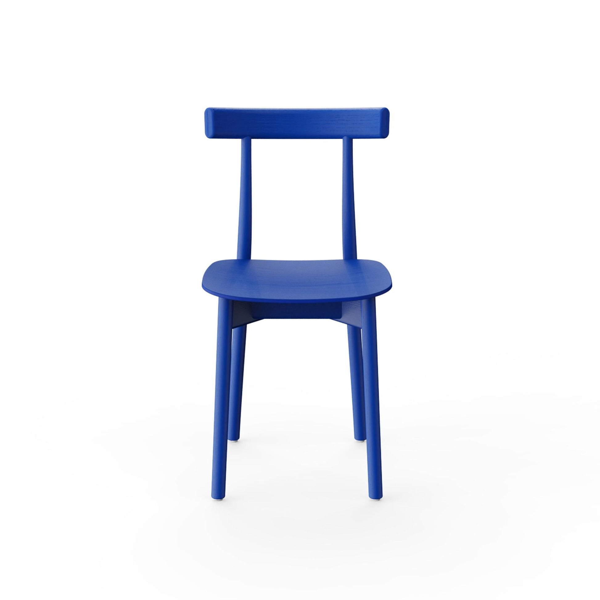 Skinny Wooden Dining Chair by NINE #Blue/ Ash