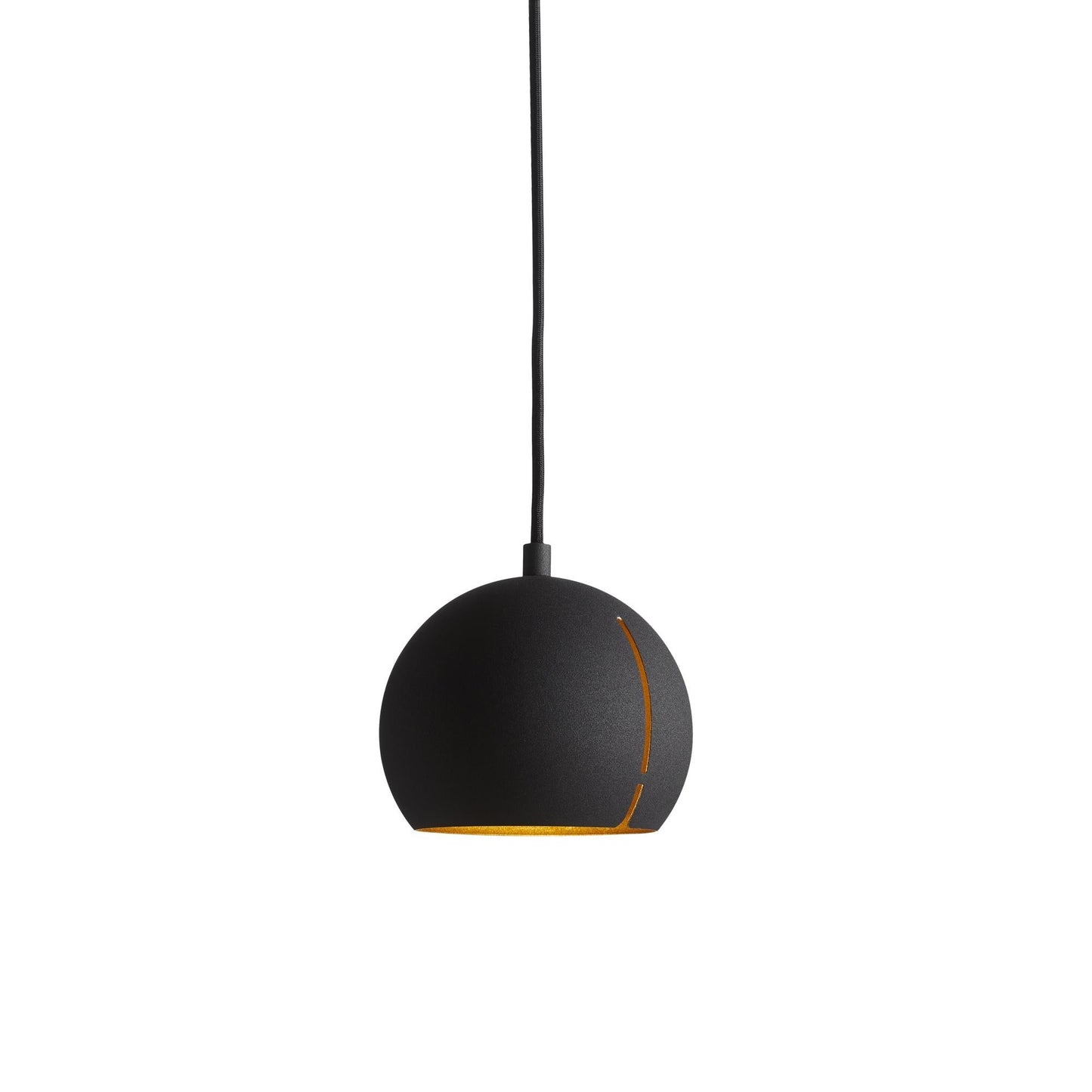 Gap Pendant Lamp Round by WOUD #Black/ Brass