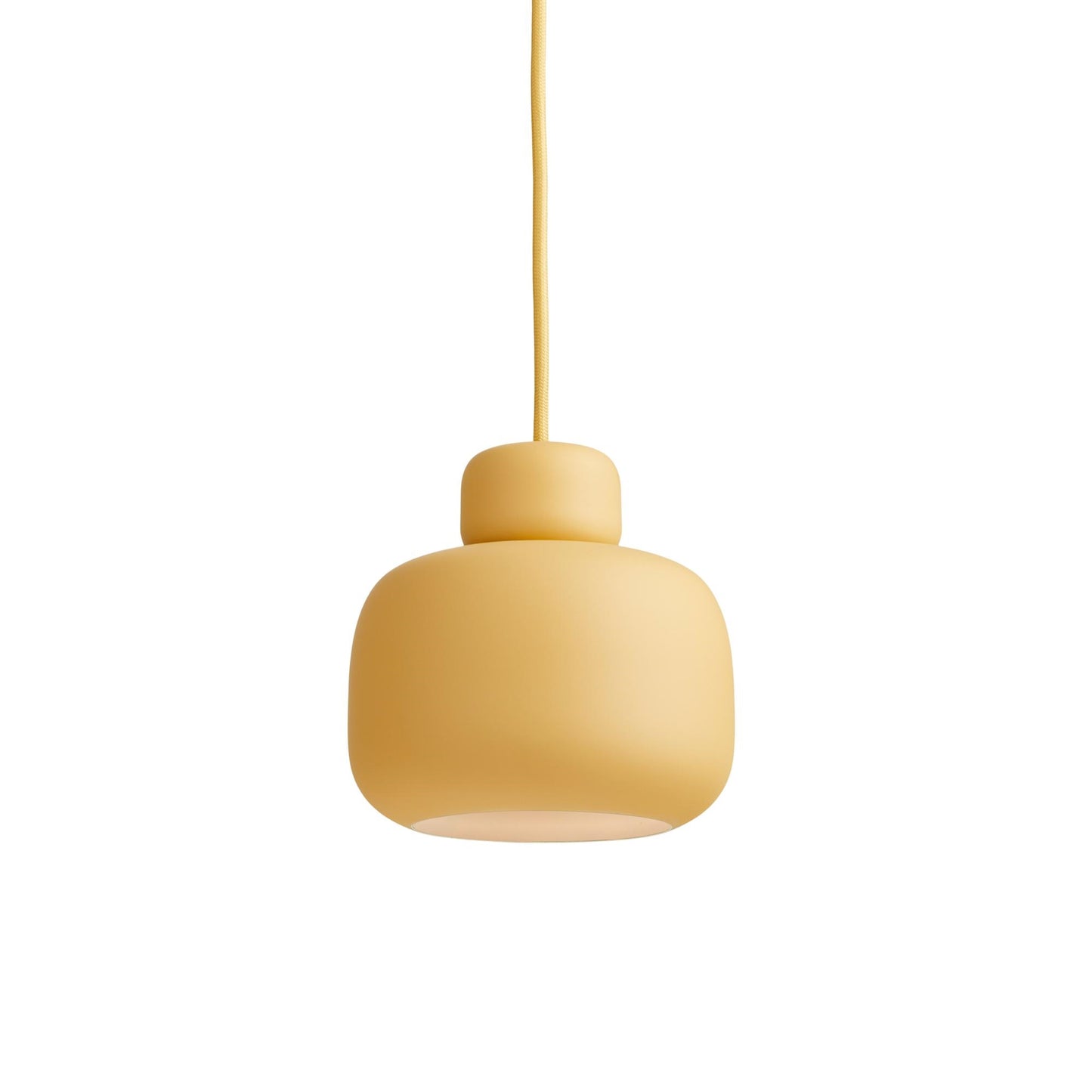 Stone Pendant Lamp Small by WOUD #Mustard Yellow