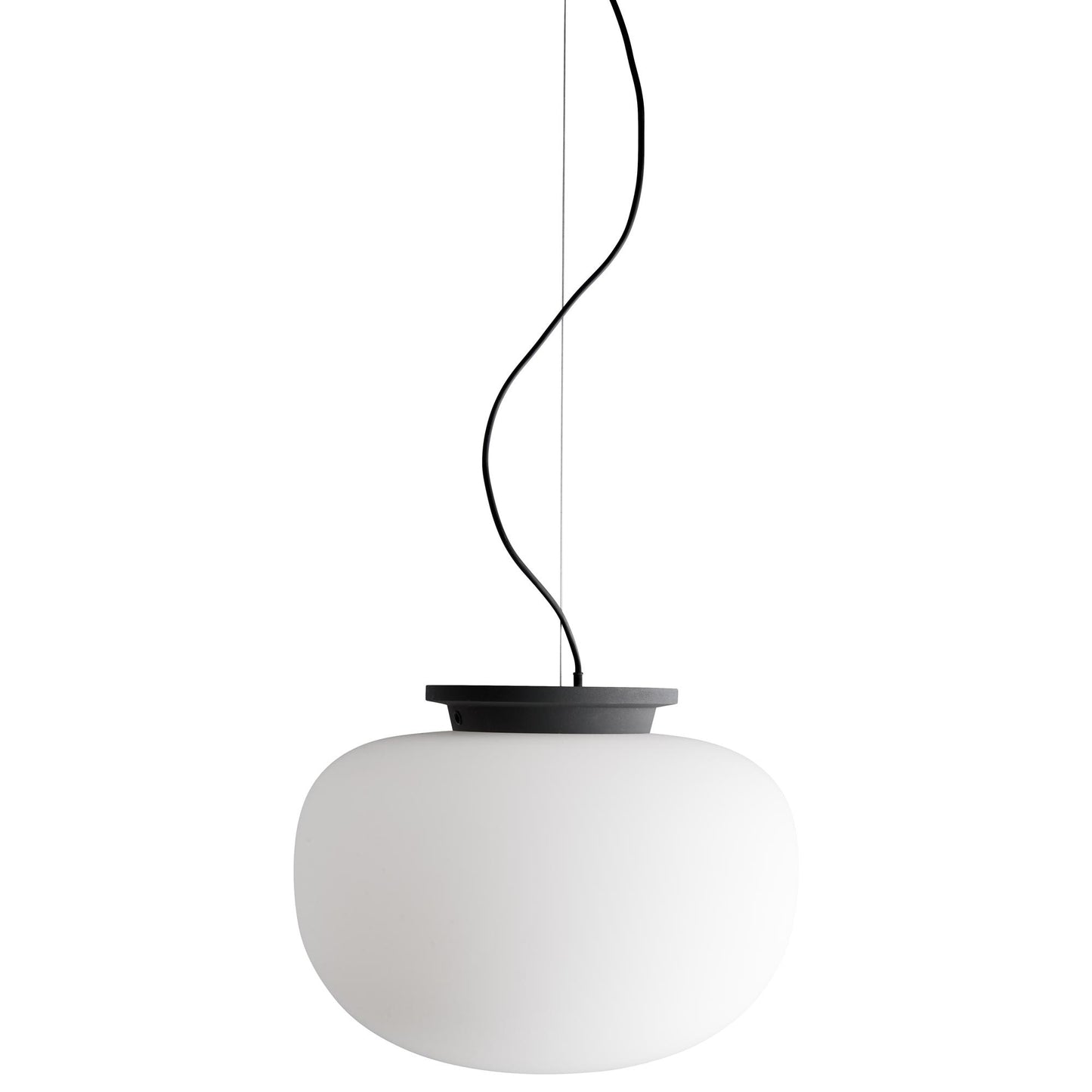 Supernate Pendant Lamp Ø38 by Frandsen #Opal White/ Black