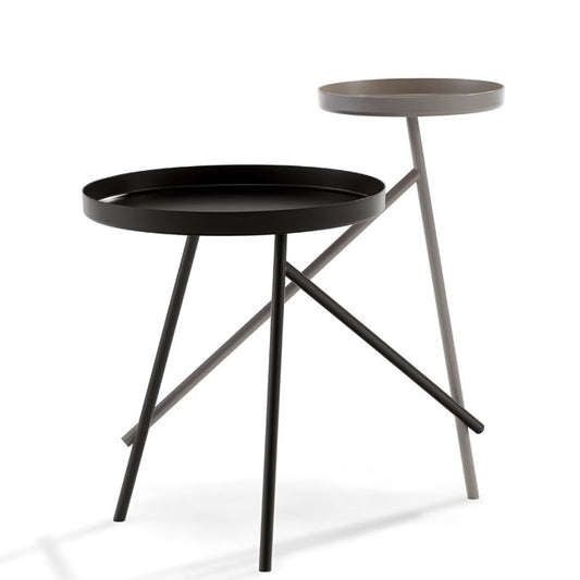 Tango 1374 - Round Metal Coffee Table With Tray by Draenert