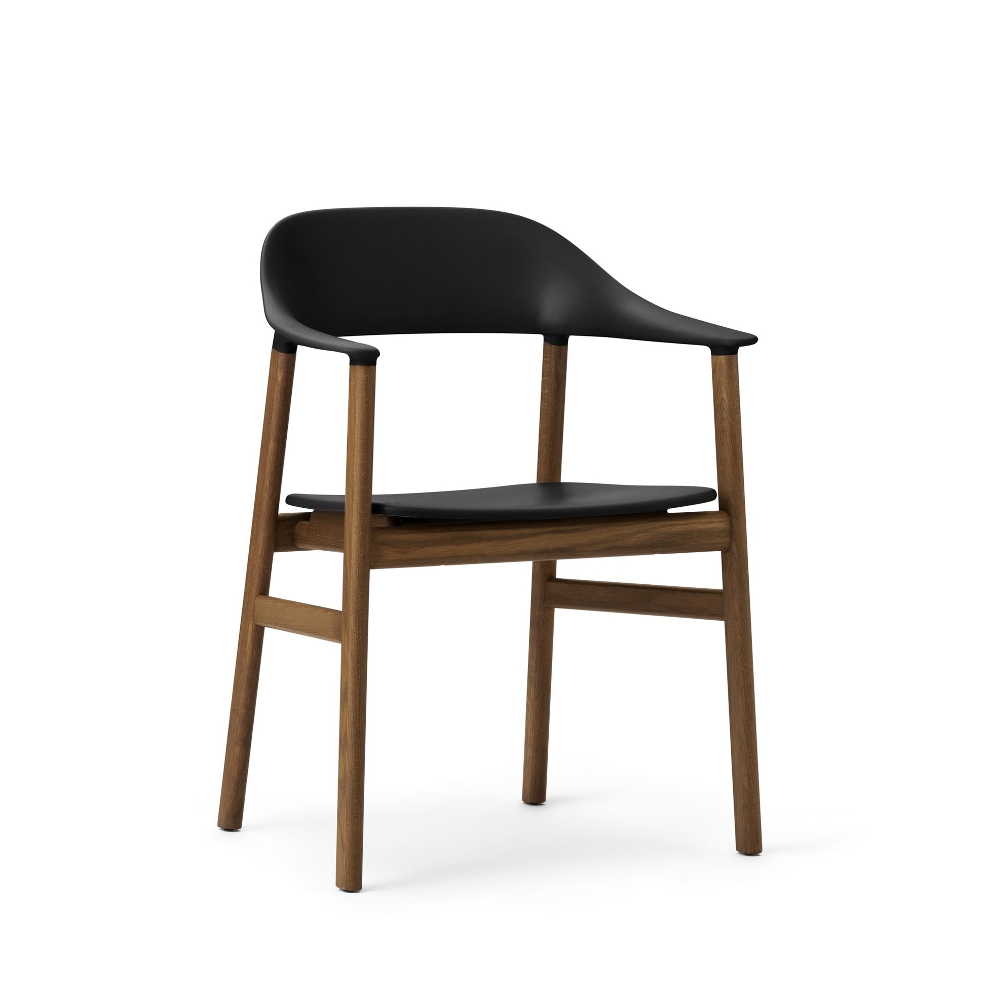 Herit Dining Chair w. Armrests by Normann Copenhagen #Smoked Oak/Black