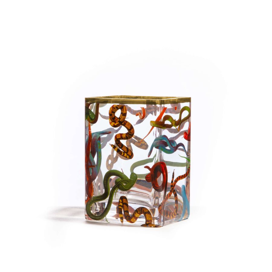 Glass Vase Snakes by Seletti