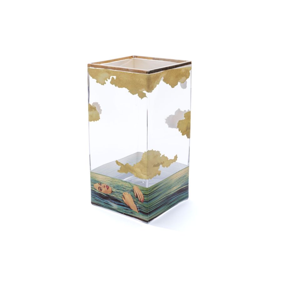 big Glass vase big Seagirl by Seletti