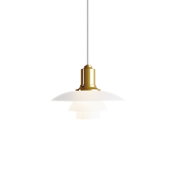 PH 2/1 Pendant Lamp by Louis Poulsen #Brass metallised