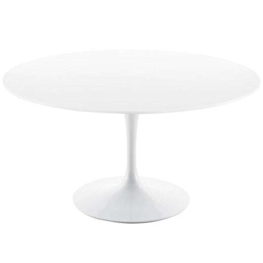 Tulip dining table 120 cm by Knoll #white laminate #