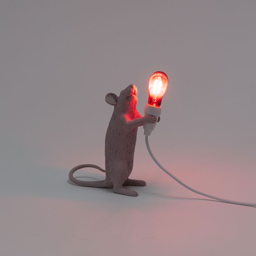 Resin Indoor Table Lamp Mouse Lamp Step by Seletti #Love USB