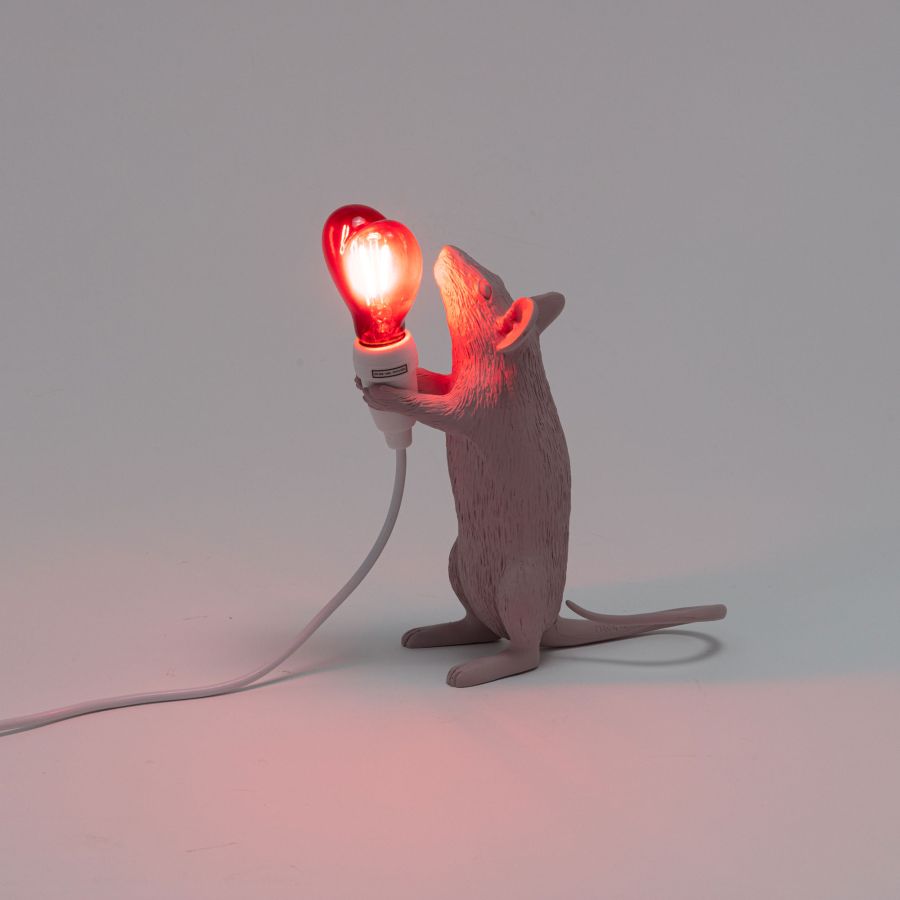 Resin Indoor Table Lamp Mouse Lamp Step by Seletti #Love USB