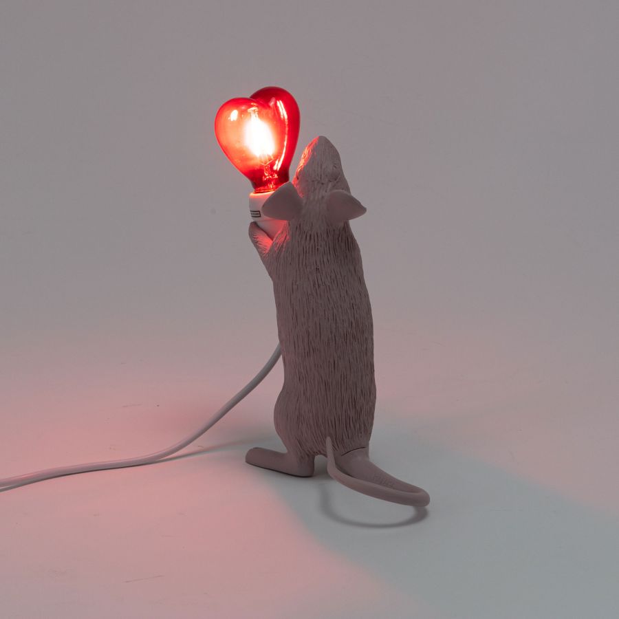 Resin Indoor Table Lamp Mouse Lamp Step by Seletti #Love USB