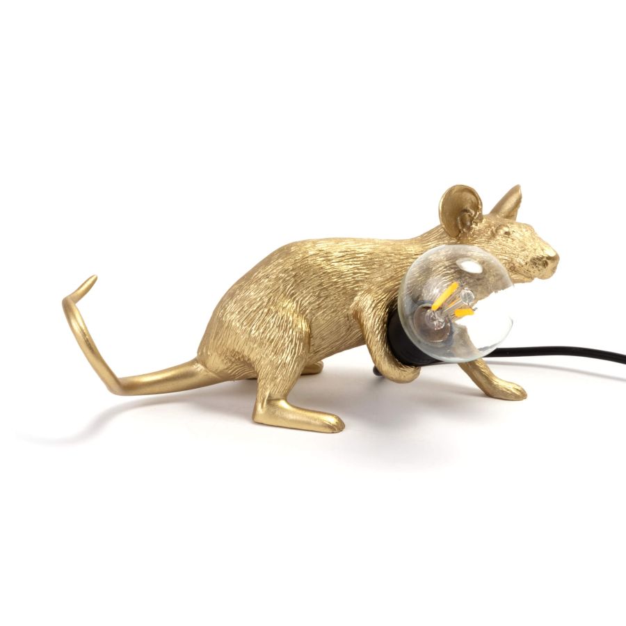 Resin Indoor Table Lamp Mouse Lamp Lop by Seletti #Gold