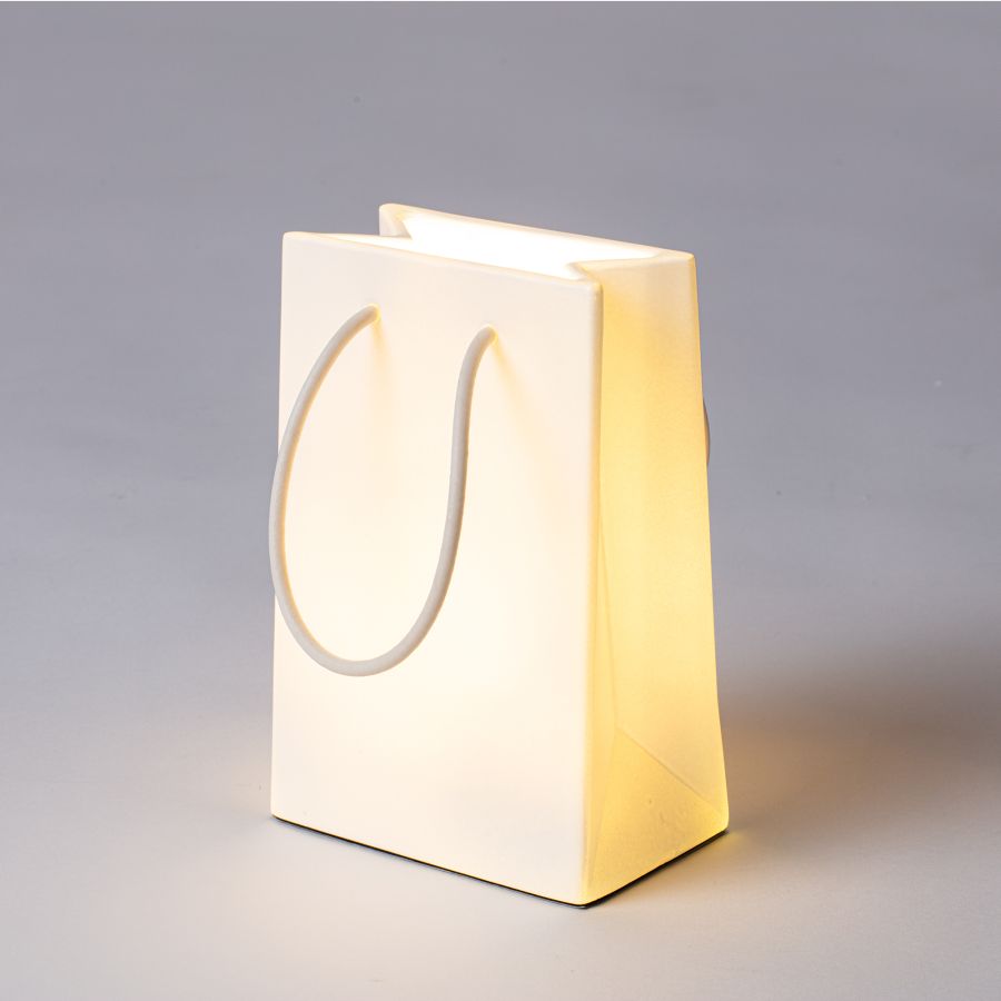 Resin LED Lamp Daily Glow Shopper by Seletti