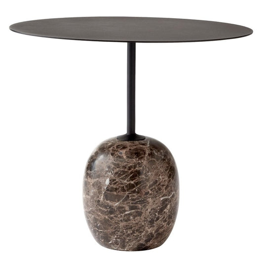 Lato LN9 coffee table by &Tradition #black - Emperador marble #