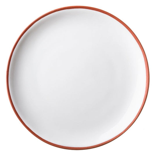 Earth dinner plate 26,5 cm by Vaidava Ceramics #white #