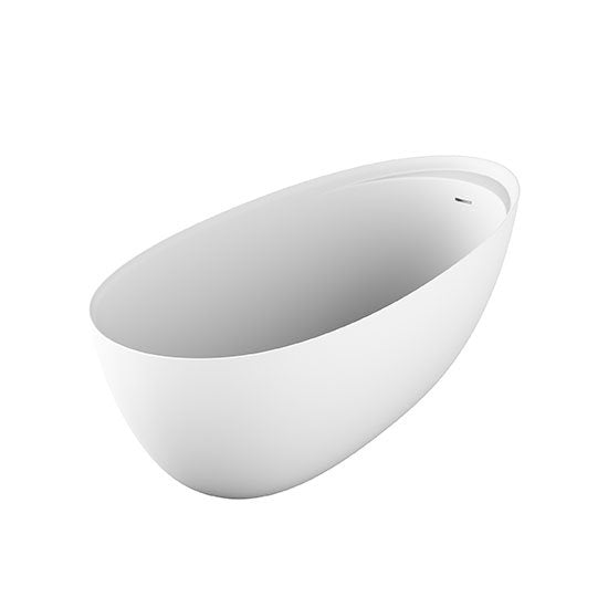 Eclipse Small - Freestanding Oval Cristalplant® Bathtub by Antonio Lupi Design