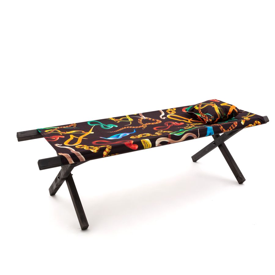 beech and polyester Poolbed Snakes by Seletti