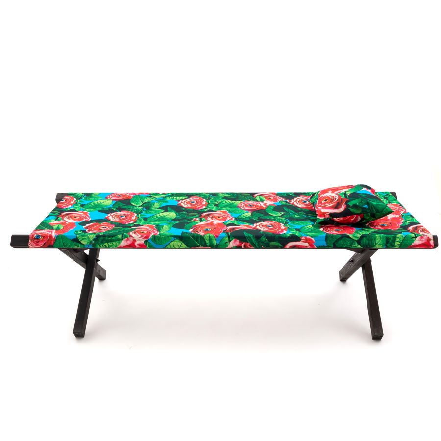 beech and polyester Poolbed Roses by Seletti