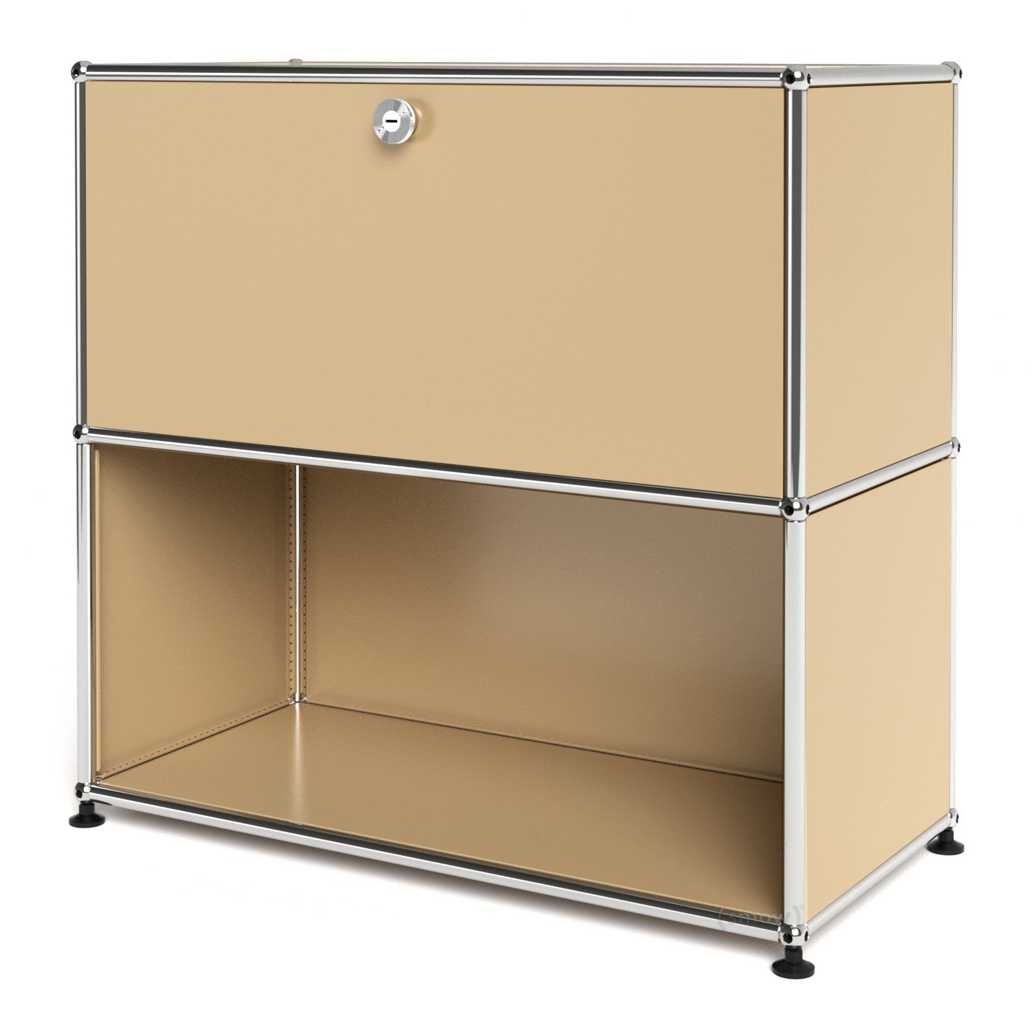 1X2 Module Furniture [W750XD350XH(350+350)] by Usm #USM Beige