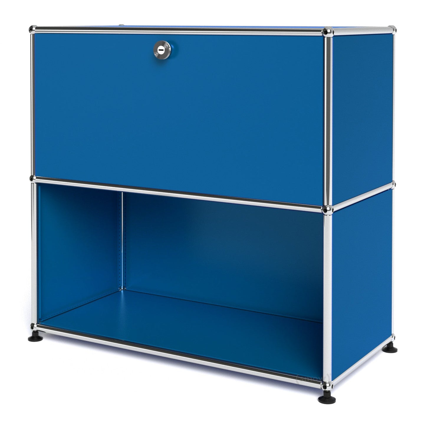 1X2 Module Furniture [W750XD350XH(350+350)] by Usm #Gentian Blue [RAL 5010]