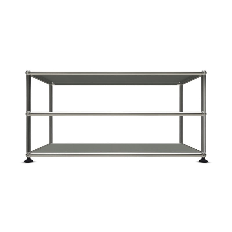 1x2 Modular Metal Sidetable with 2-1 pannels [W750XD350XH(175+175)] by Usm #USM Mid-Gray