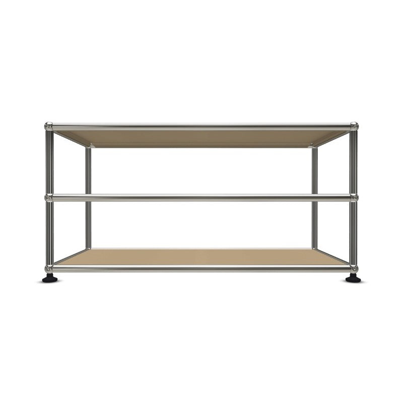 1x2 Modular Metal Sidetable with 2-1 pannels [W750XD350XH(175+175)] by Usm #USM Beige