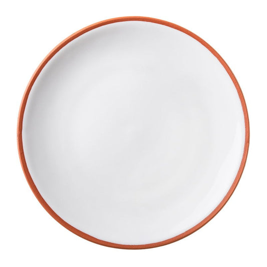 Earth dinner plate 22 cm by Vaidava Ceramics #white #
