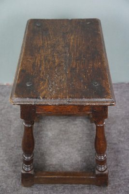 16th Century English Oak Joint Stool-HPP-1781141