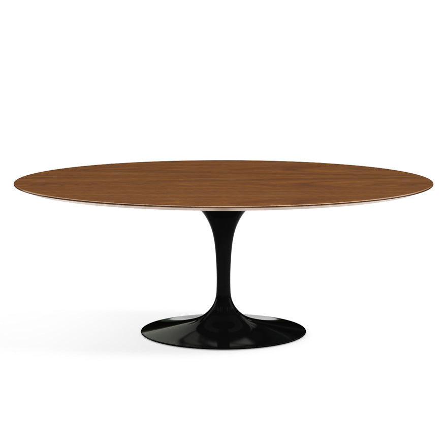 Saarinen Oval Dining Table 198x121 by Knoll #Black/Wood | Walnut