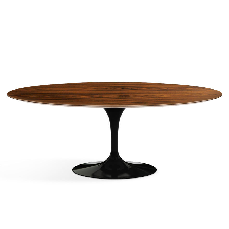 Saarinen Oval Dining Table 198x121 by Knoll #Black/Wood | Santos Rosewood