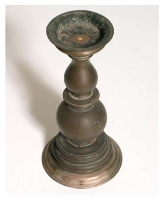 17th Century Baroque Bronze Candleholder Table Lamp-NJV-712054