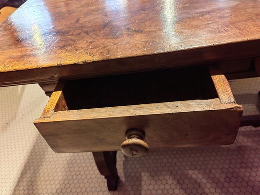 17th Century Dining Table in Walnut with Two Drawers-ZFY-1786360