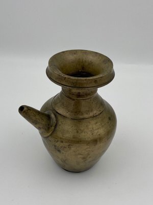 17th Century Indian Folk Art Chevrette Water Vase in Bronze-QKG-1449909