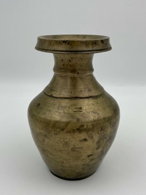 17th Century Indian Folk Art Chevrette Water Vase in Bronze-QKG-1449909