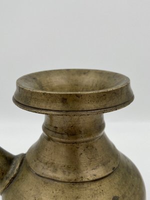 17th Century Indian Folk Art Chevrette Water Vase in Bronze-QKG-1449909