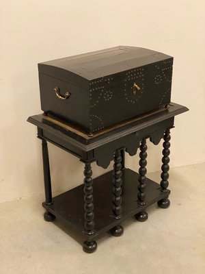 17th Century Italian Mobile Table with Cabinet, Set of 2-NPC-1132080