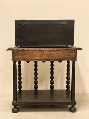 17th Century Italian Mobile Table with Cabinet, Set of 2-NPC-1132080