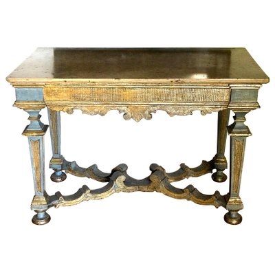 17th Century Italian Painted and Parcel-Gilt Console Table-MBH-1031671