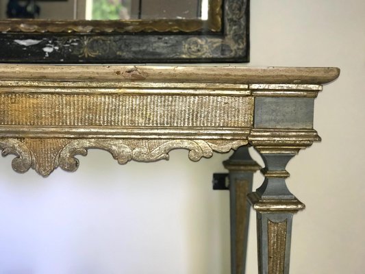 17th Century Italian Painted and Parcel-Gilt Console Table-MBH-1032625