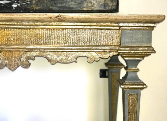 17th Century Italian Painted and Parcel-Gilt Console Table-MBH-1032625