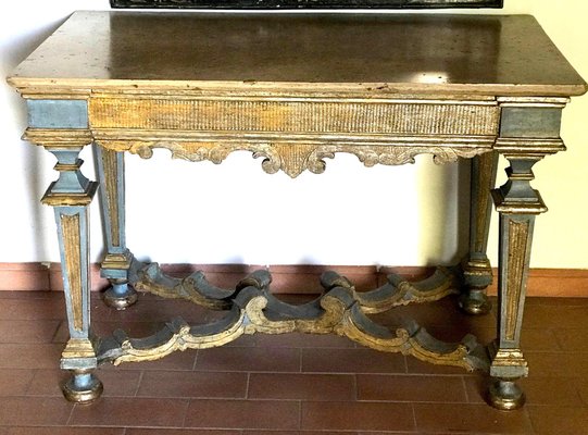 17th Century Italian Painted and Parcel-Gilt Console Table-MBH-1032625