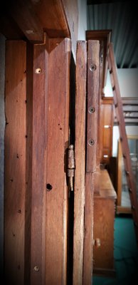 17th Century Ledged Oak Door with Framework-NQV-722886