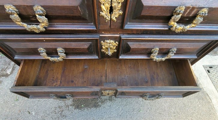 17th Century Period Walnut Commode, Italy-SYQ-2028882