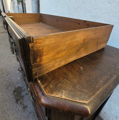 17th Century Period Walnut Commode, Italy-SYQ-2028882