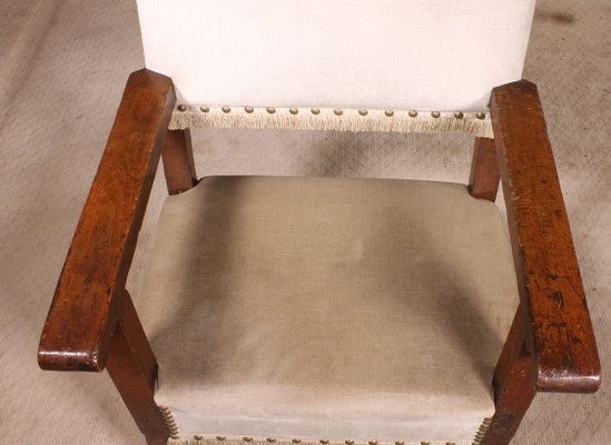 17th Century Spanish Walnut Armchair-HPU-729226