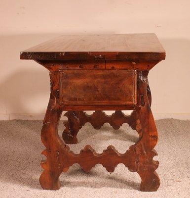 17th Century Spanish Walnut Console Table-HPU-728649