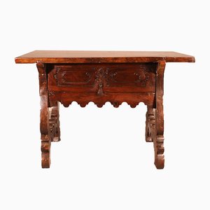 17th Century Spanish Walnut Console Table-HPU-728649