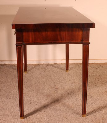 18 Century Georgian Mahogany and Marquetry Desk-HPU-1156084